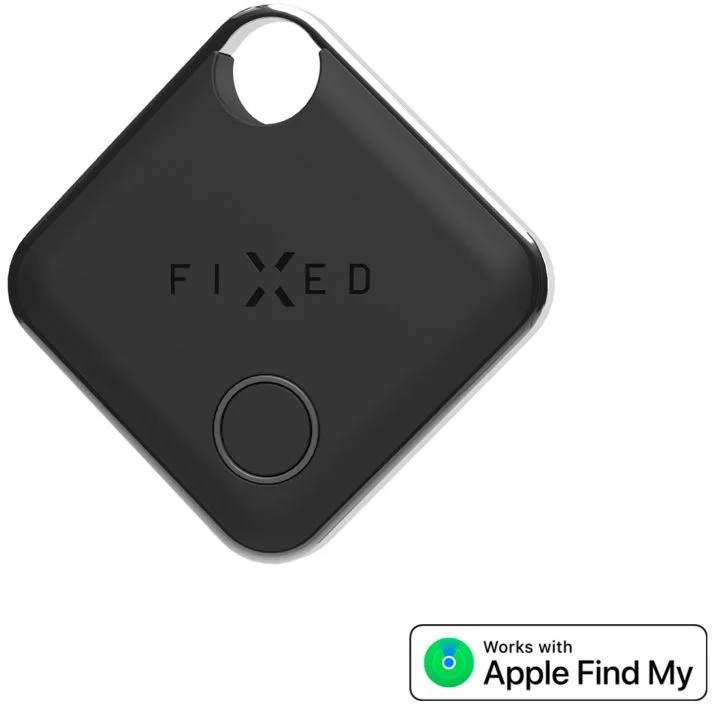 Inteligentné sledovacie zariadenie FIXED Tag s podporou funkcie Find My, čierna