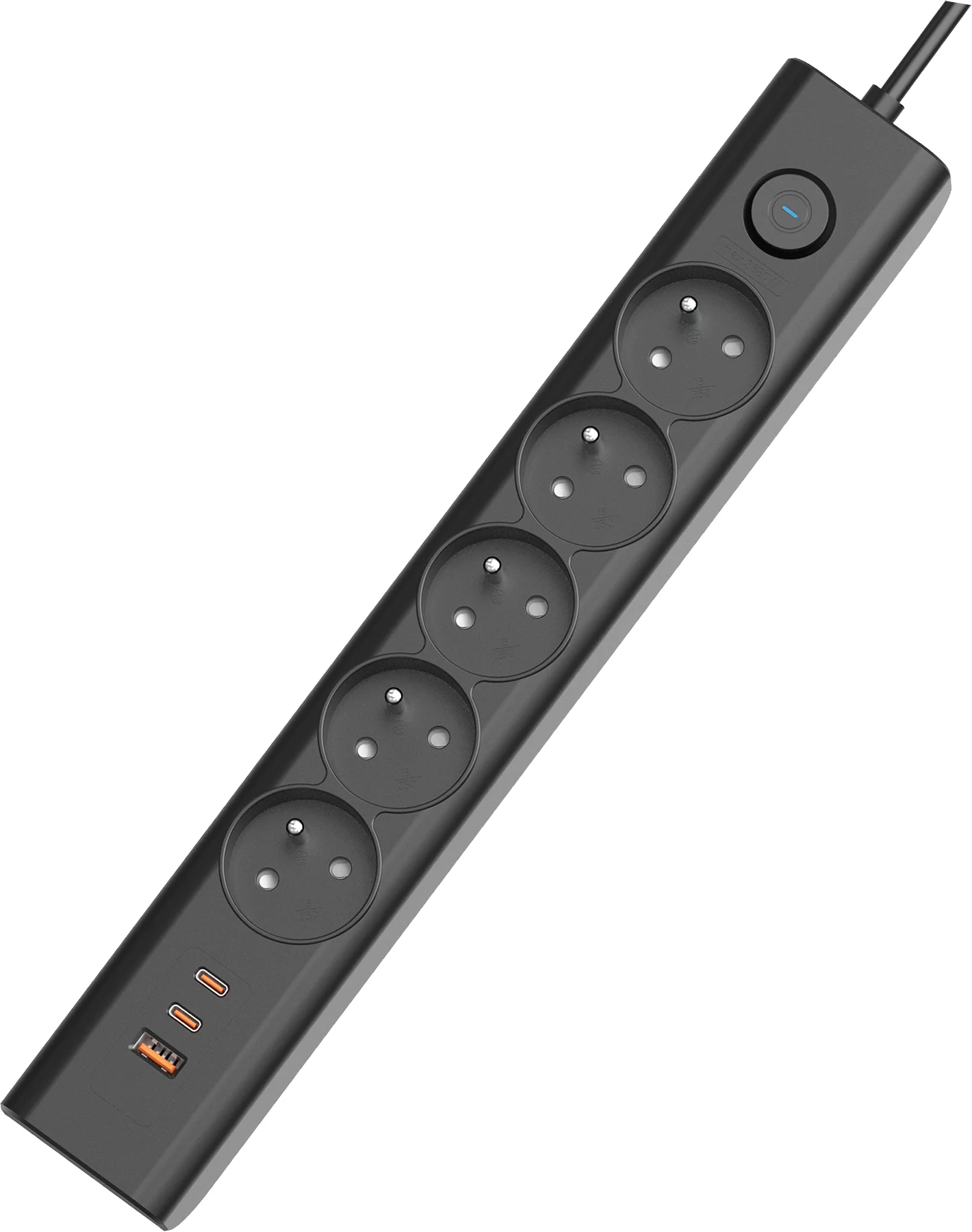 Viking Technology Čierny predlžovací kábel Viking YC53
