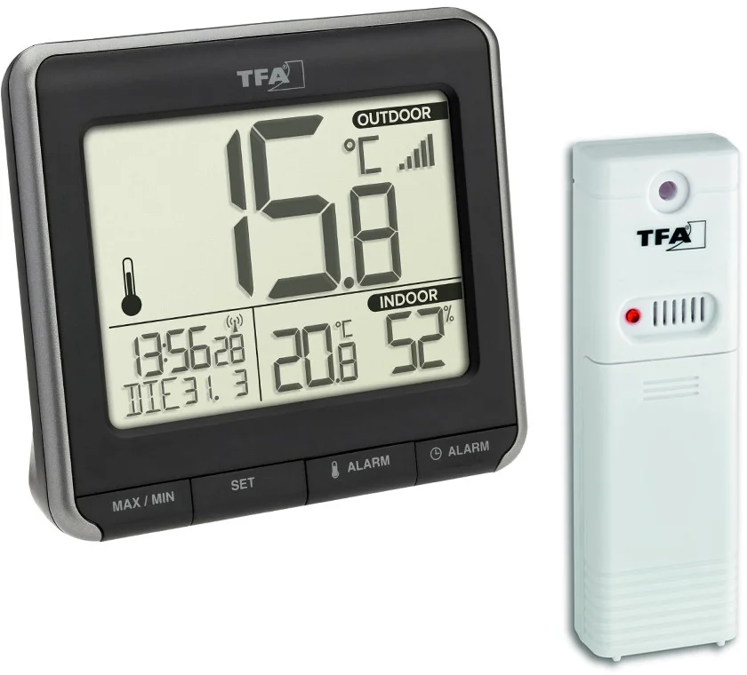 TFA 30.3069.01 - Bezdrôtový teplomer PRIO