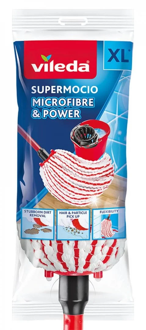 Vileda 160474 Supermocio Microfibre & Power Mop