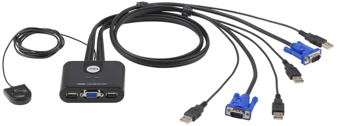 ATEN KVM switch CS-22U USB 2PC mini