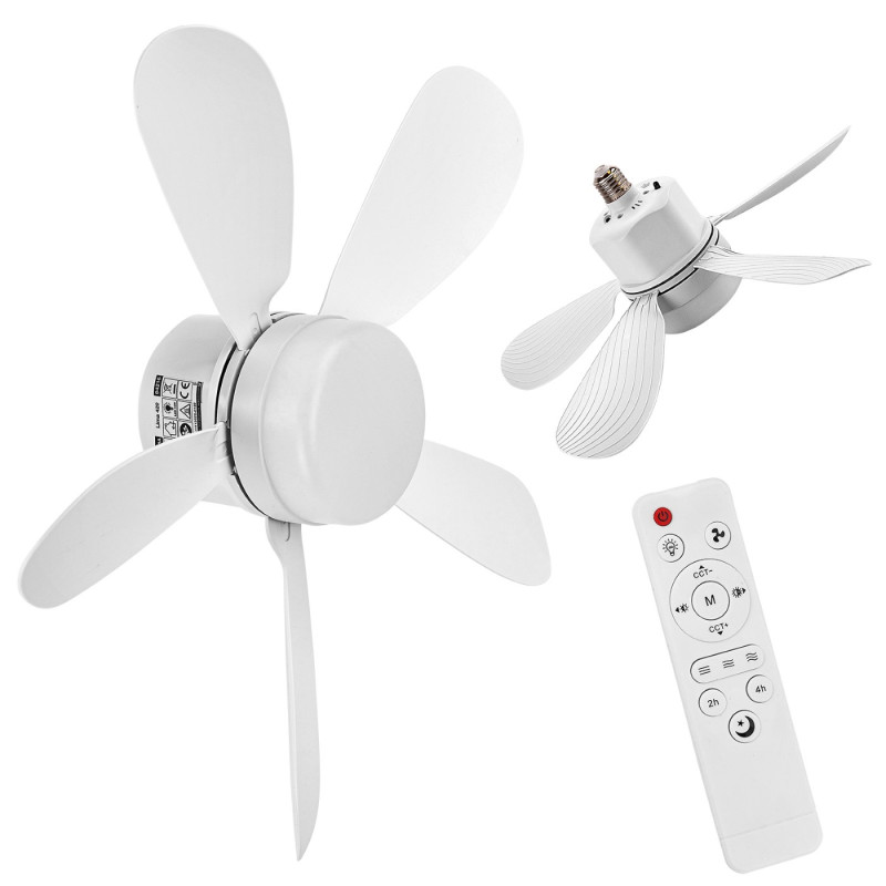 DEMA Kompaktný stropný ventilátor Lima 420 so závitom E27