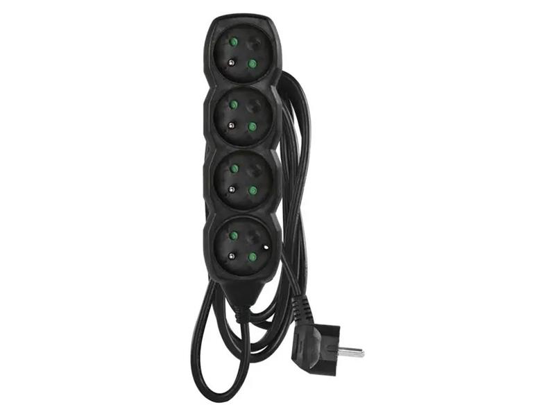 Predlžovací prívod 4 zásuvky 3m EMOS PC0413R