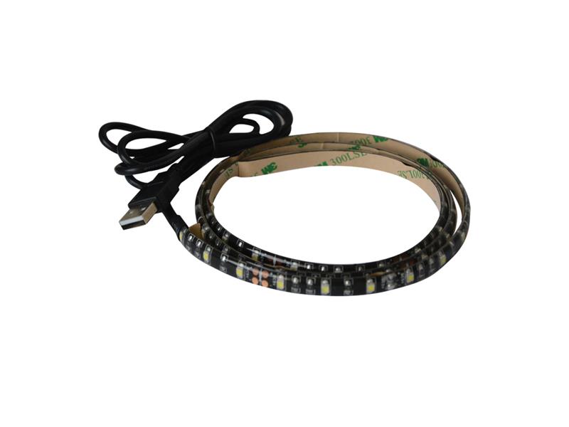 LED pásik s USB GETI GLS34W, 90 cm, teplá biela