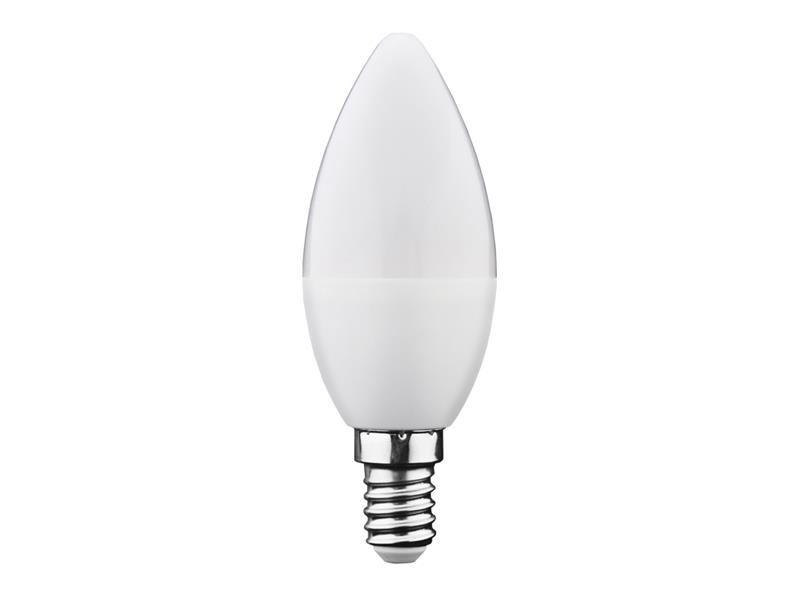 Žiarovka LED E14 6W C37 biela teplá GETI SAMSUNG čip