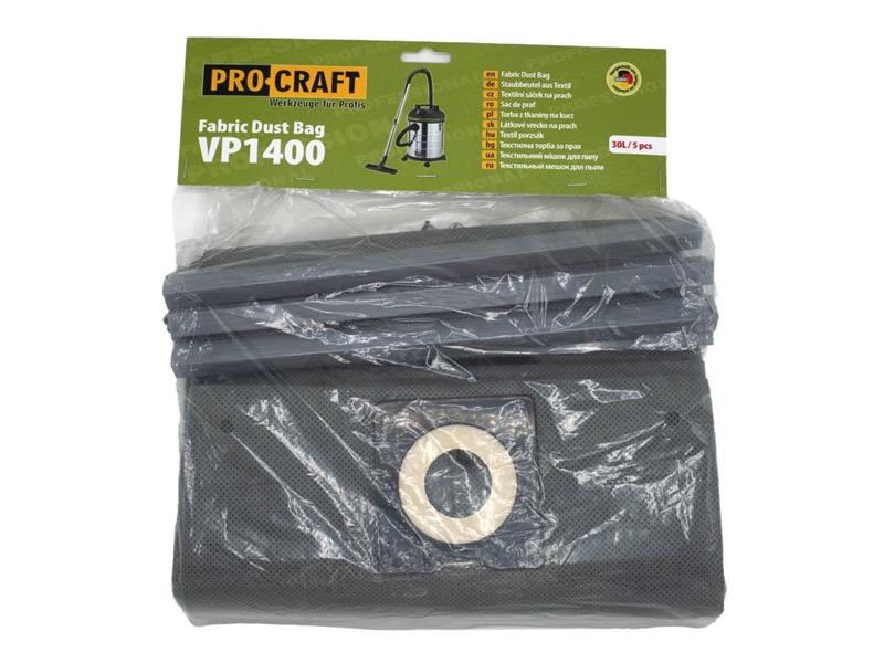 Vrecká do vysávača PROCRAFT VP1400 textilné 5ks