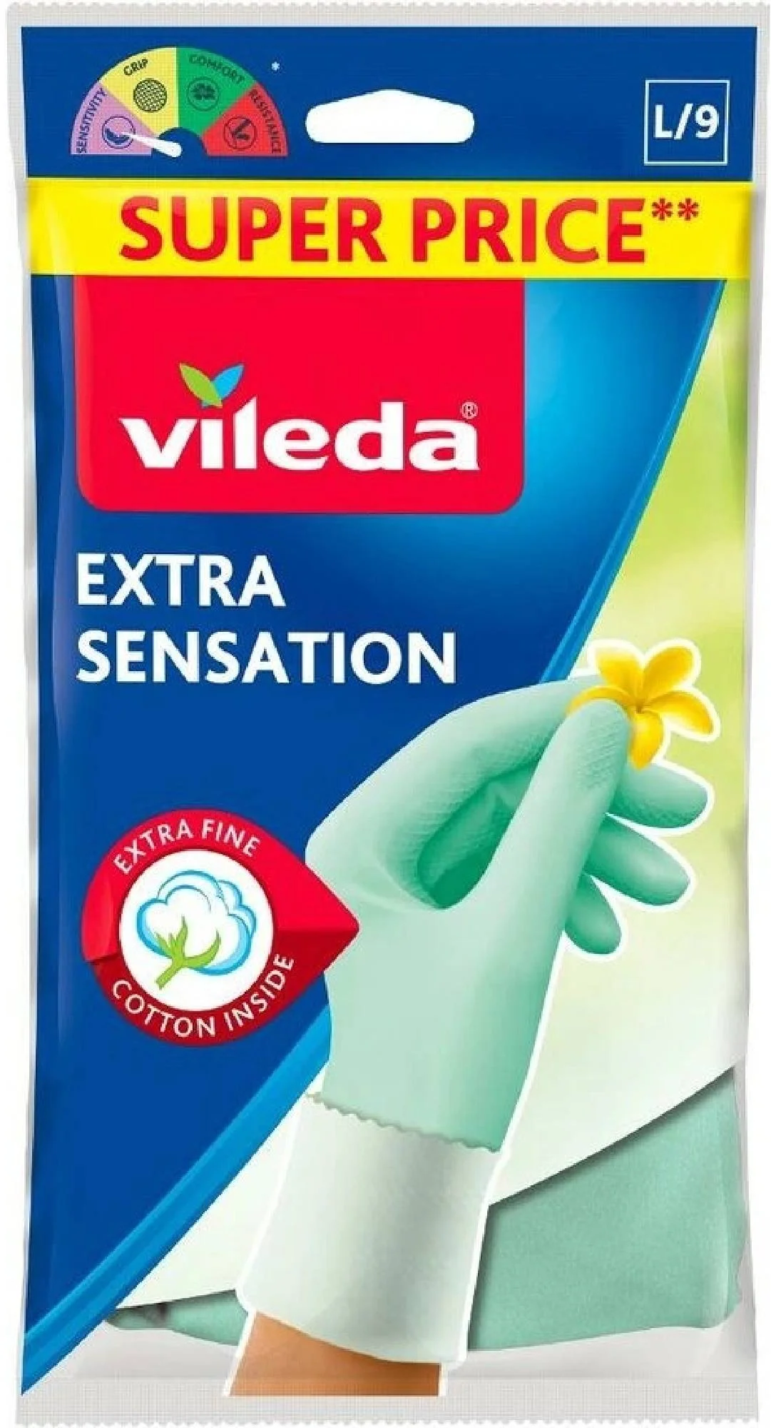 Rukavice VILEDA Extra Sensation M 167394