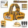 ingco hhl013aaa8 celovka led na 3x aaa 3xclip image1 big ies87482007