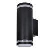 solight led venkovni nastenne osvetleni potenza 2x gu10 cerna ien515694