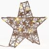 solight vanocni hvezda glitter zlata kovova 14x led 2x aa ien473062
