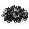 datacom montazni sada m6 50ks bal 12mm black ien520989
