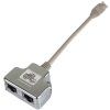 premiumcord modularni rj45 distributor 2 porty 10 100base t image1 big ies87145940