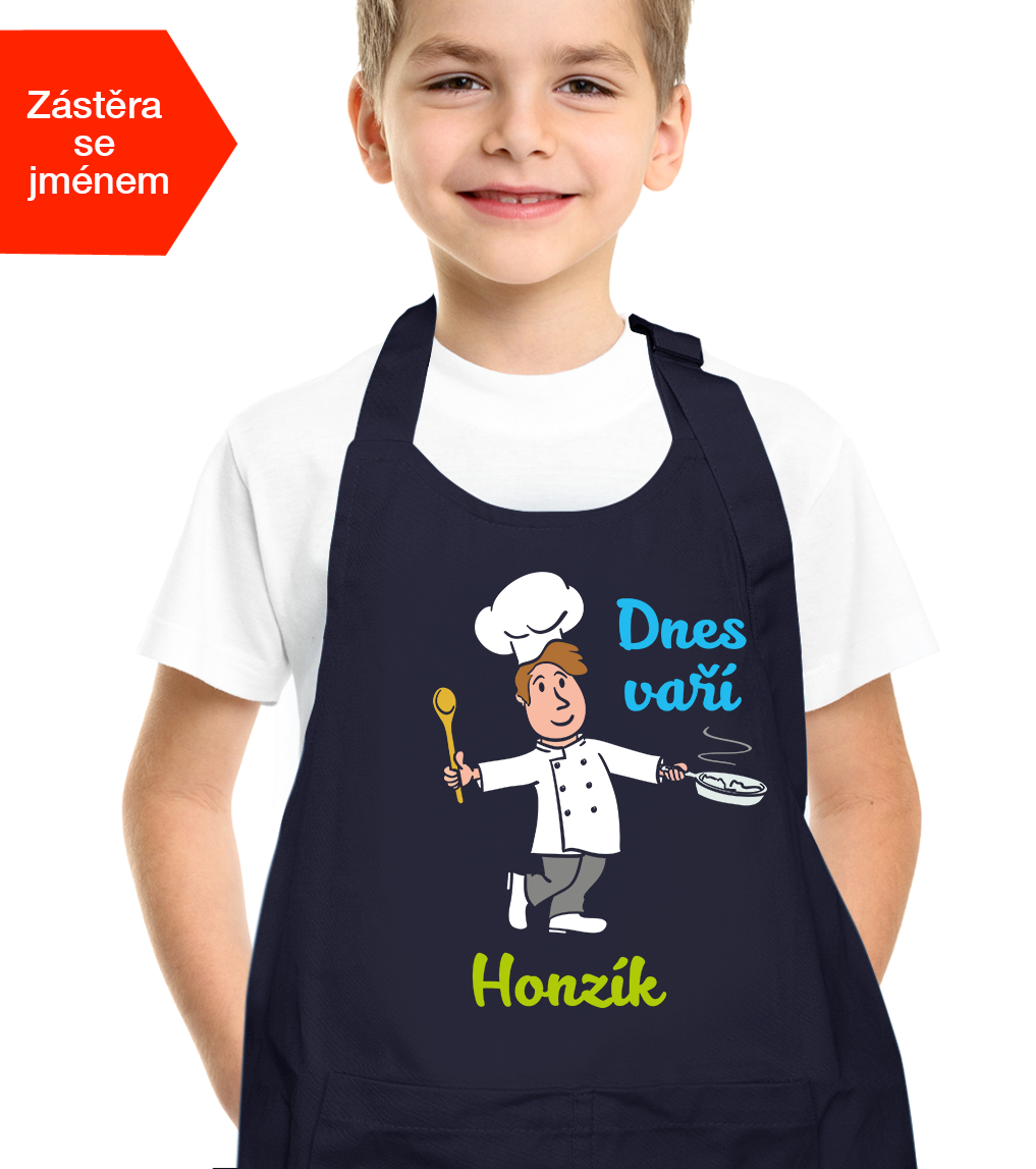 Dětská zástěra na vaření pro kluky - www.HobbyTriko.cz