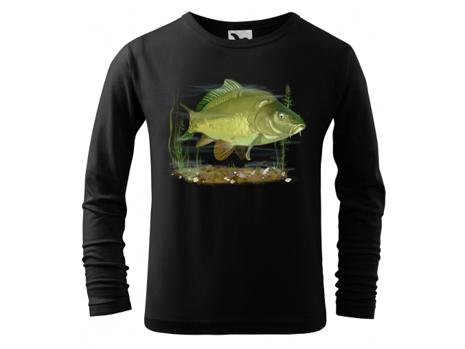 Dětské rybářské tričko s kaprem
