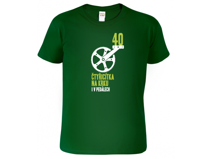 Pánské tričko pro cyklistu - Čtyřicítka na krku (SLEVA)