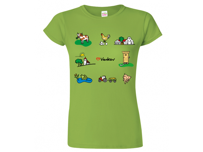 Tričko pro chalupáře - Symboly venkova (SLEVA)