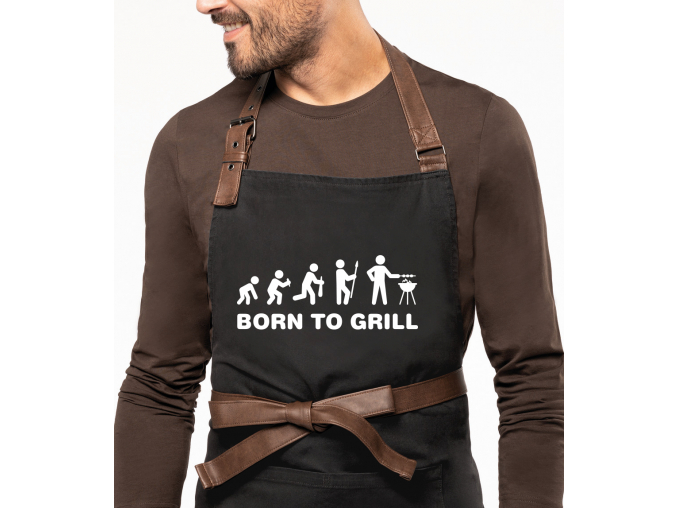 Zástěra na grilování EXCLUSIVE - Born to Grill