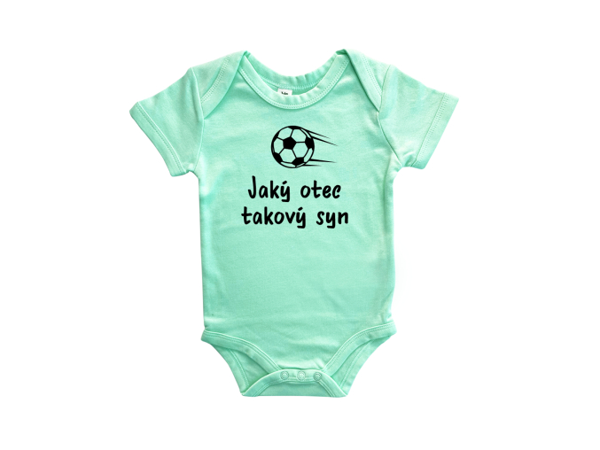 Vtipné body pro miminko - Jaký otec takový syn / dcera (fotbal)