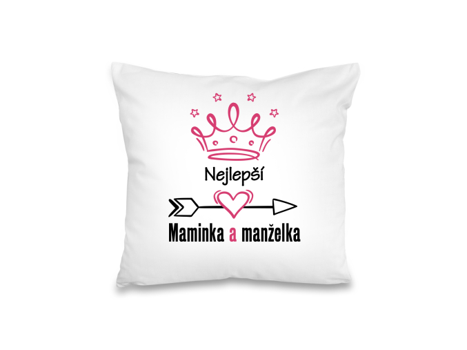Polštář pro maminku - Nejlepší maminka a manželka