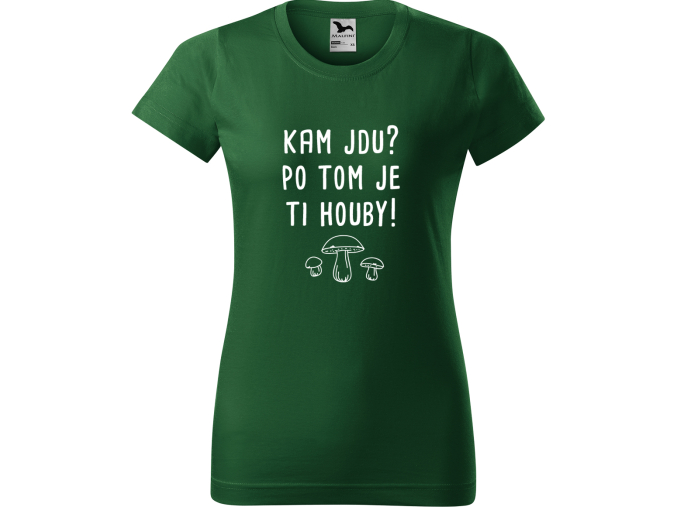 Tričko s houbami