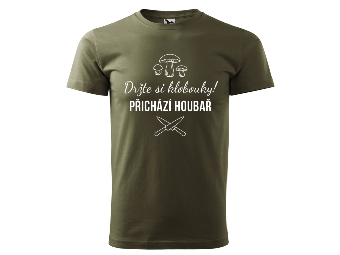 Tričko s houbami