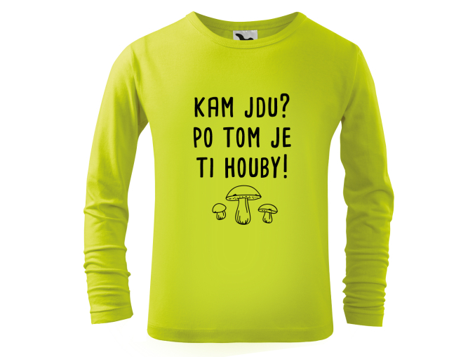 Tričko s houbami