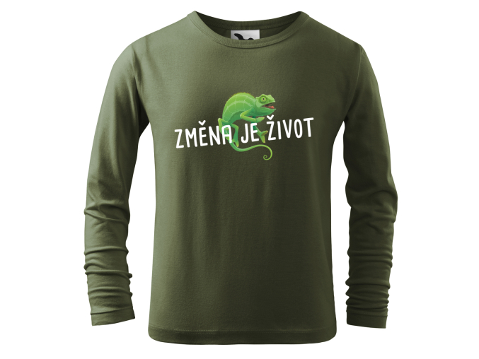tričko s chameleonem