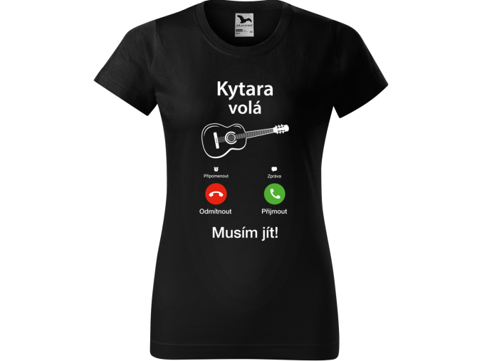 trička s kytarou