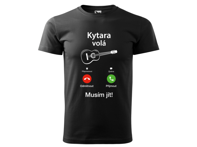 trička s kytarou