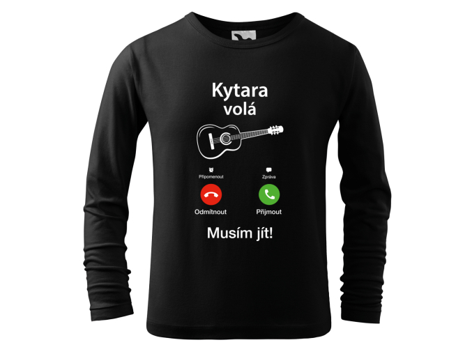 trička s kytarou