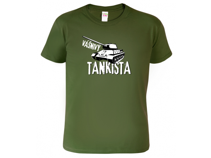 Army tričko s tankem - Vášnivý tankista