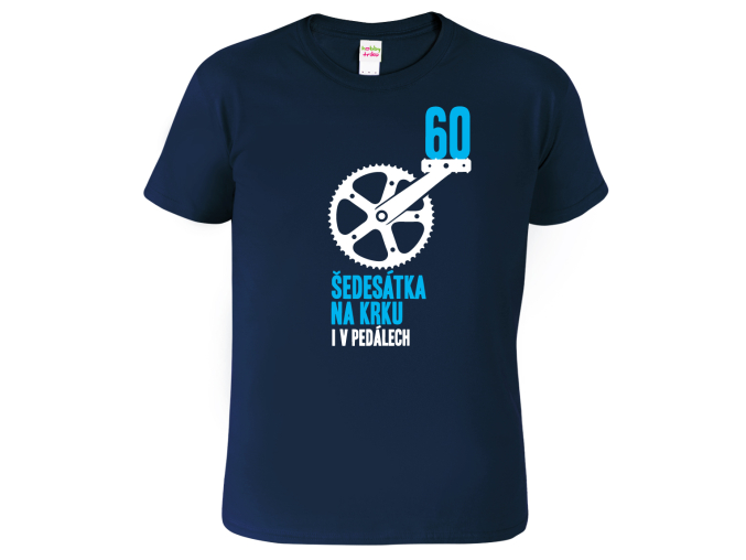 Vtipné tričko ke 60. narozeninám pro cyklistu