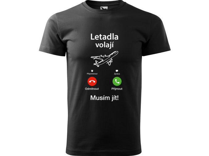tričko s letadlem
