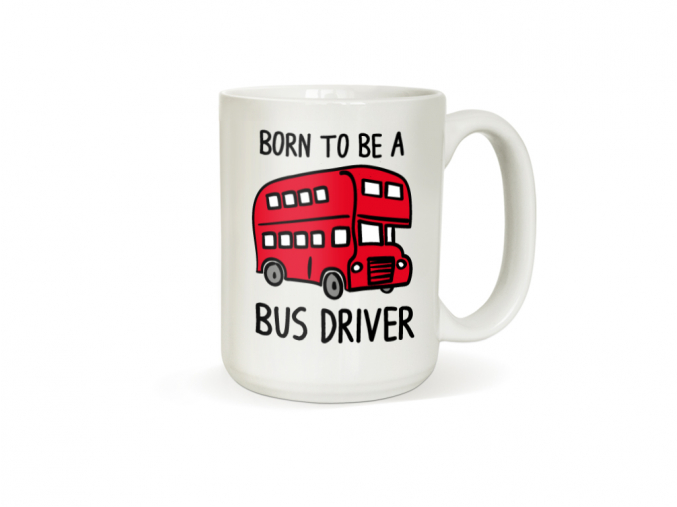Hrneček pro řidiče autobusu Born to be a bus driver