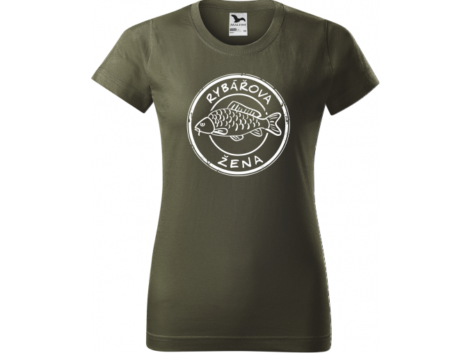 Dámské rybářské tričko - Rybářova žena