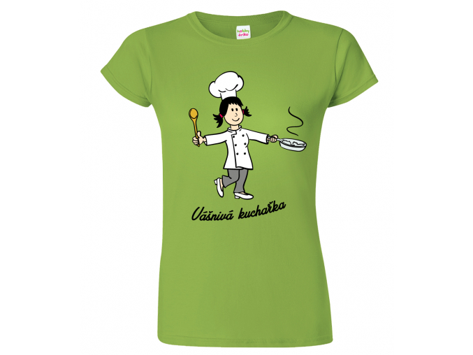 Tričko pro kuchařku - Vášnivá kuchařka
