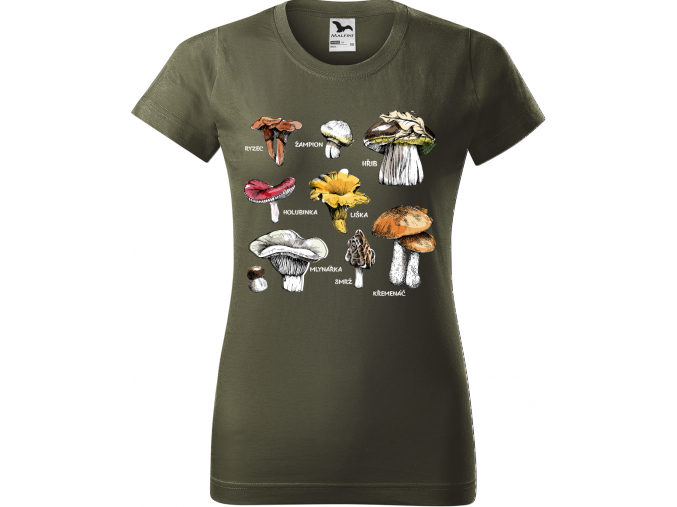 Tričko s houbami