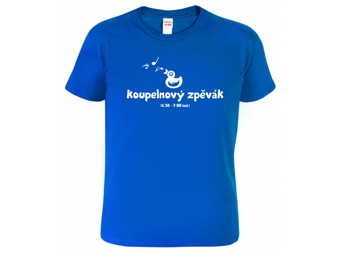 Pánské tričko pro zpěváka - Koupelnový zpěvák