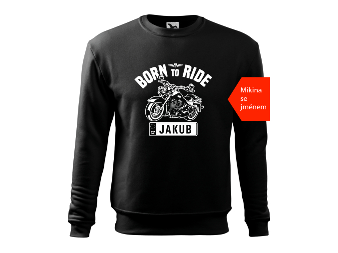 Mikina pro motorkáře se jménem