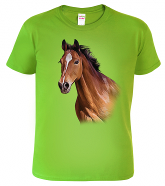 Dětské tričko s koněm - Hnědák