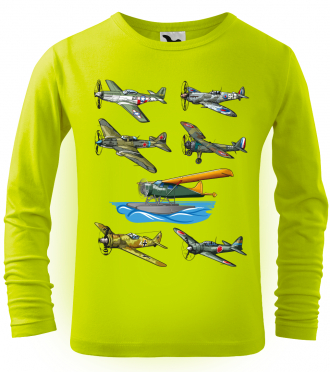 Dětské chlapecké tričko s letadlem