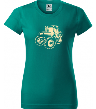 Tričko s traktorem - Moderní traktor