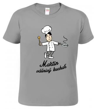 Tričko se jménem - Vášnivý kuchař (MARTIN) - SLEVA