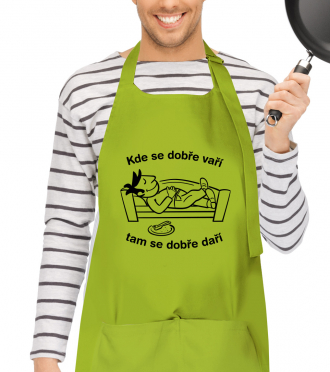 Vtipná zástěra na vaření pro muže