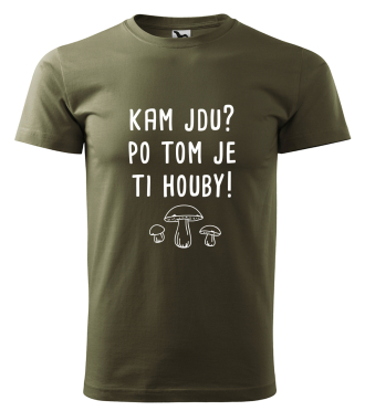 Tričko s houbami