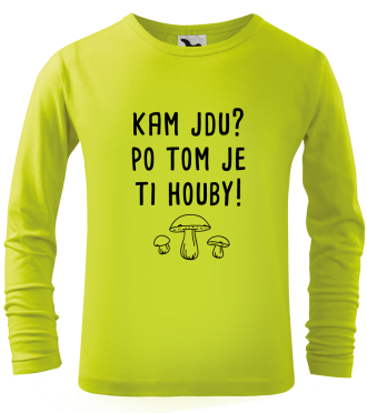 Tričko s houbami