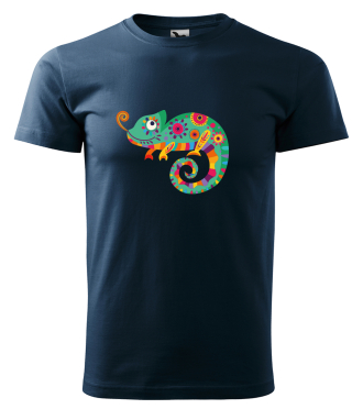 tričko s chameleonem