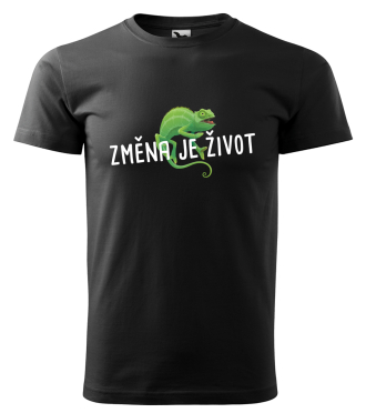 tričko s chameleonem