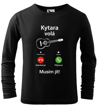 trička s kytarou