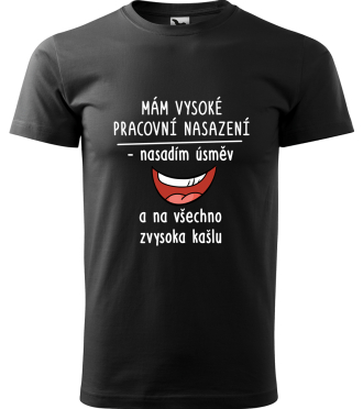 vtipné tričko do práce